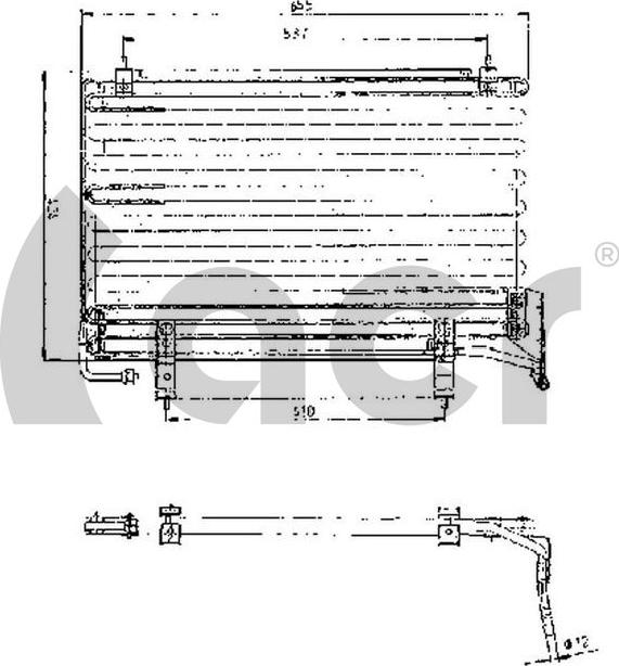 ACR 300147 - Конденсатор кондиционера autospares.lv