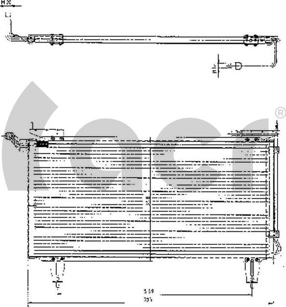 ACR 300150 - Конденсатор кондиционера autospares.lv