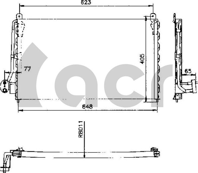 ACR 300169 - Конденсатор кондиционера autospares.lv