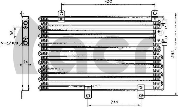 ACR 300119 - Конденсатор кондиционера autospares.lv