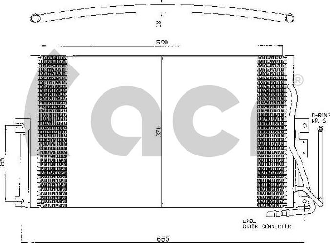 ACR 300373 - Конденсатор кондиционера autospares.lv