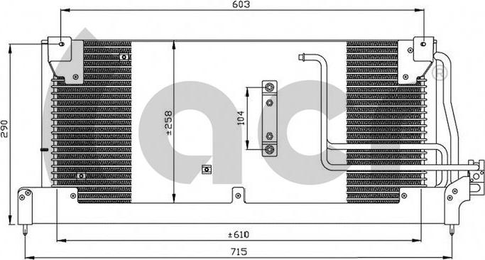 ACR 300285 - Конденсатор кондиционера autospares.lv