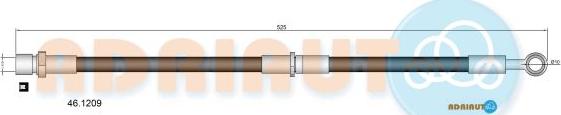 Adriauto 46.1209 - Тормозной шланг autospares.lv