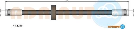 Adriauto 41.1256 - Тормозной шланг autospares.lv
