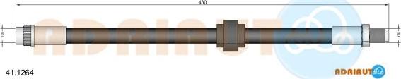 Adriauto 41.1264 - Тормозной шланг autospares.lv