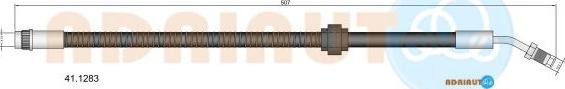 Adriauto 41.1283 - Тормозной шланг autospares.lv