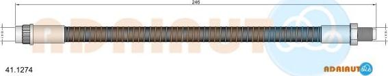 Adriauto 41.1274 - Тормозной шланг autospares.lv