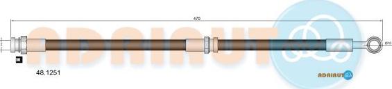 Adriauto 48.1251 - Тормозной шланг autospares.lv