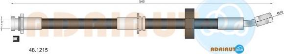 Adriauto 48.1215 - Тормозной шланг autospares.lv