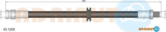 Adriauto 43.1205 - Тормозной шланг autospares.lv