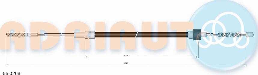 Adriauto 55.0268 - Тросик, cтояночный тормоз autospares.lv