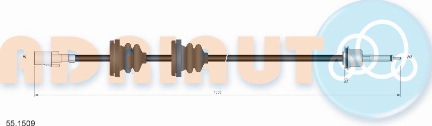 Adriauto 551509 - Тросик спидометра autospares.lv