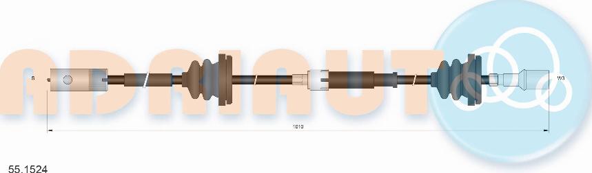 Adriauto 551524 - Тросик спидометра autospares.lv