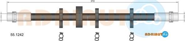 Adriauto 55.1242 - Тормозной шланг autospares.lv