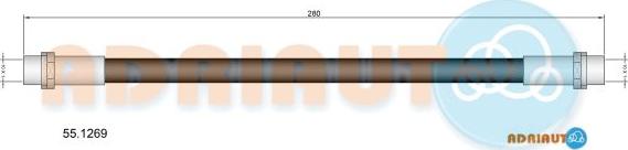 Adriauto 55.1269 - Тормозной шланг autospares.lv