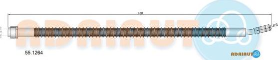 Adriauto 55.1264 - Тормозной шланг autospares.lv