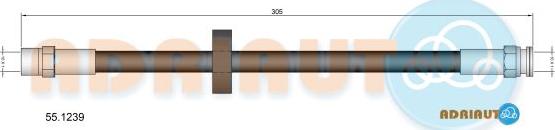 Adriauto 55.1239 - Тормозной шланг autospares.lv