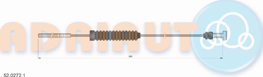 Adriauto 52.0272.1 - Тросик, cтояночный тормоз autospares.lv