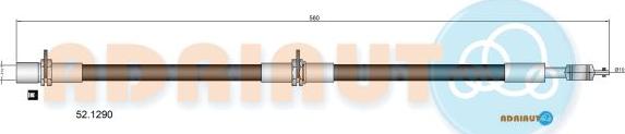 Adriauto 52.1290 - Тормозной шланг autospares.lv