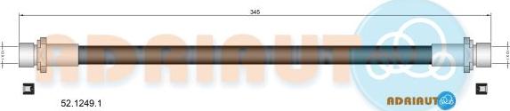 Adriauto 52.1249.1 - Тормозной шланг autospares.lv