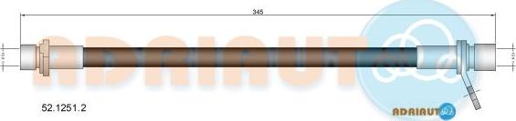 Adriauto 52.1251.2 - Тормозной шланг autospares.lv