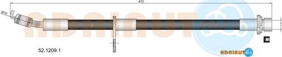 Adriauto 52.1209.1 - Тормозной шланг autospares.lv