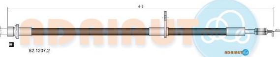 Adriauto 52.1207.2 - Тормозной шланг autospares.lv