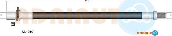 Adriauto 52.1219 - Тормозной шланг autospares.lv