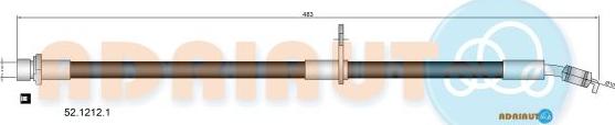 Adriauto 52.1212.1 - Тормозной шланг autospares.lv