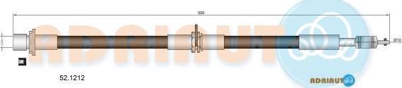 Adriauto 52.1212 - Тормозной шланг autospares.lv