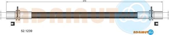 Adriauto 52.1239 - Тормозной шланг autospares.lv
