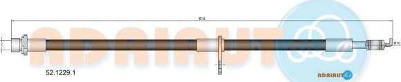 Adriauto 52.1229.1 - Тормозной шланг autospares.lv