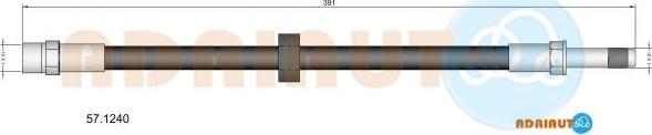 Adriauto 57.1240 - Тормозной шланг autospares.lv