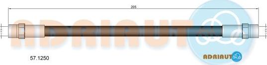 Adriauto 57.1250 - Тормозной шланг autospares.lv