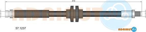 Adriauto 57.1237 - Тормозной шланг autospares.lv