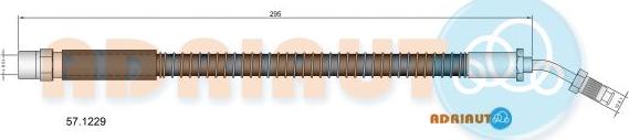 Adriauto 57.1229 - Тормозной шланг autospares.lv