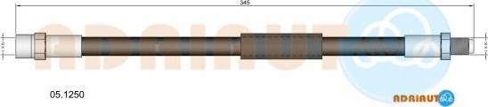 Adriauto 05.1250 - Тормозной шланг autospares.lv