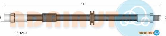 Adriauto 05.1269 - Тормозной шланг autospares.lv