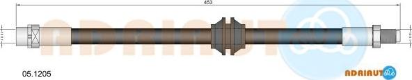 Adriauto 05.1205 - Тормозной шланг autospares.lv