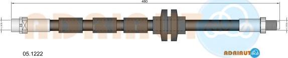 Adriauto 05.1222 - Тормозной шланг autospares.lv