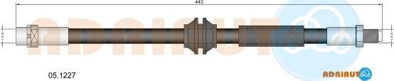 Adriauto 05.1227 - Тормозной шланг autospares.lv