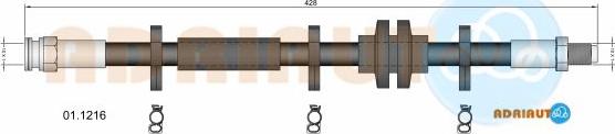 Adriauto 01.1216 - Тормозной шланг autospares.lv