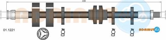 Adriauto 01.1221 - Тормозной шланг autospares.lv