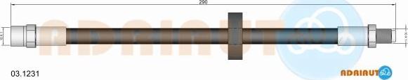 Adriauto 03.1231 - Тормозной шланг autospares.lv