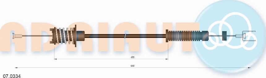 Adriauto 07.0334 - Тросик газа autospares.lv