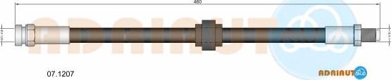 Adriauto 07.1207 - Тормозной шланг autospares.lv