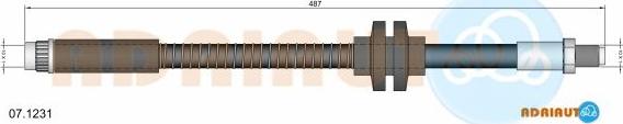 Adriauto 07.1231 - Тормозной шланг autospares.lv