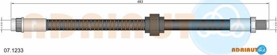 Adriauto 07.1233 - Тормозной шланг autospares.lv