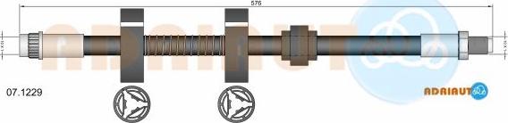 Adriauto 07.1229 - Тормозной шланг autospares.lv