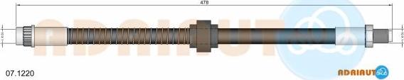 Adriauto 07.1220 - Тормозной шланг autospares.lv